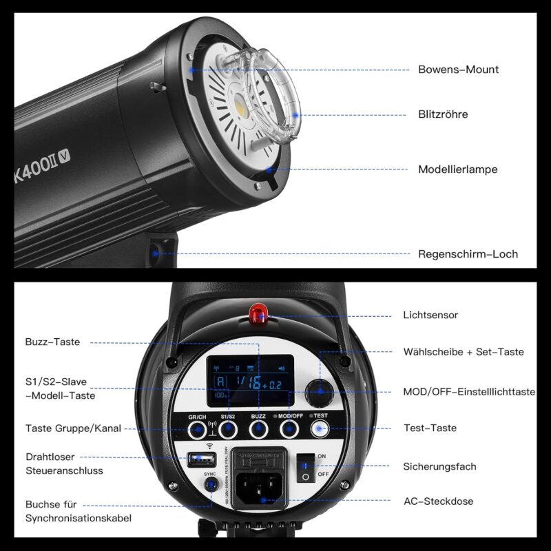 GODOX SK400IIV*2 Kit Professional Studio Strobe Flash - Image 8