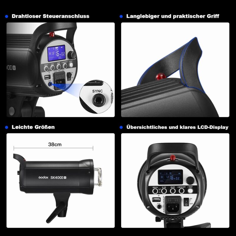 GODOX SK400IIV*2 Kit Professional Studio Strobe Flash - Image 6