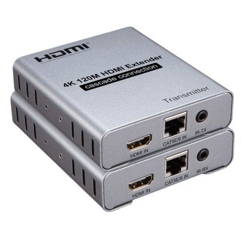 4K 120 Mtr HDMI Extender (Cat-5E/6 Cable RJ45)