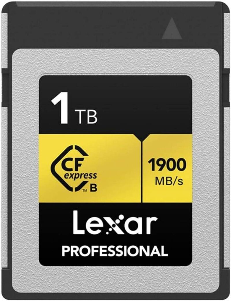 Lexar Professional 1TB CFexpress Type B Memory Card Gold Series, Up to 1900MB/s Read