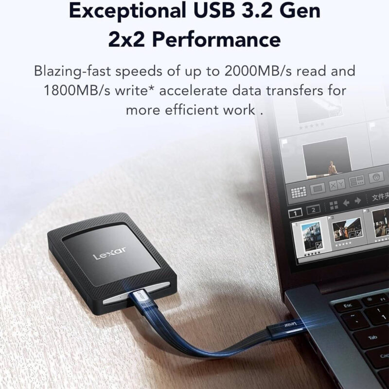 Lexar SL500M 2TB External Portable SSD with Magnetic Set - Image 3