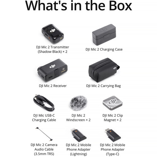 DJI Mic 2 2-Person Compact Digital Wireless Microphone System - Image 6