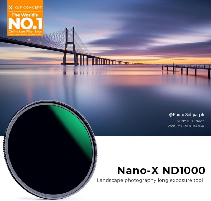 K&F Concept Nano-X Pro Green ND Filter (112mm, 10-Stop) - Image 5