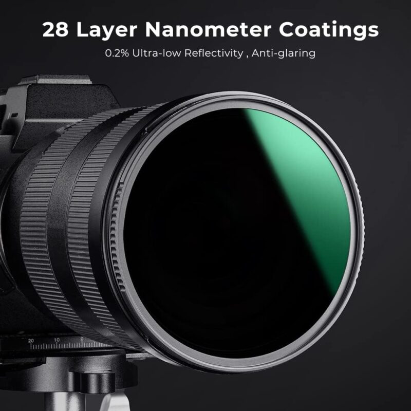 K&F Concept Nano-X Pro Green ND Filter (112mm, 10-Stop) - Image 2