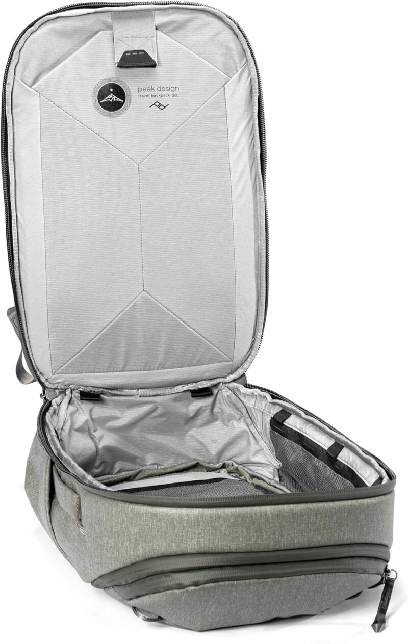 Peak Design BTR-30-SG-1 Travel Backpack v1 (Sage Green, 30L) - Image 5