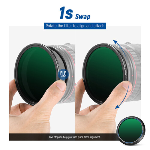 Neewer Magnetic Variable ND Filter (82mm, 1 to 5-Stop) - Image 3