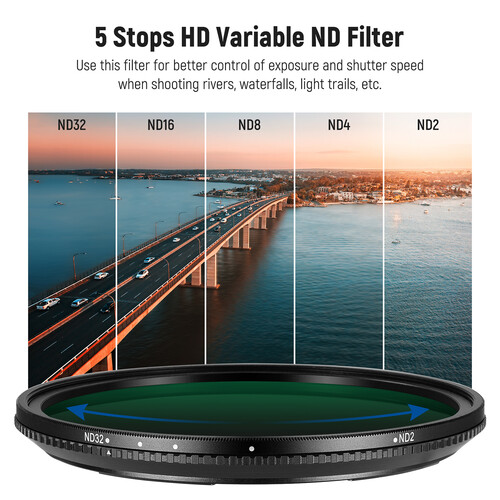 Neewer Magnetic Variable ND Filter (82mm, 1 to 5-Stop) - Image 5
