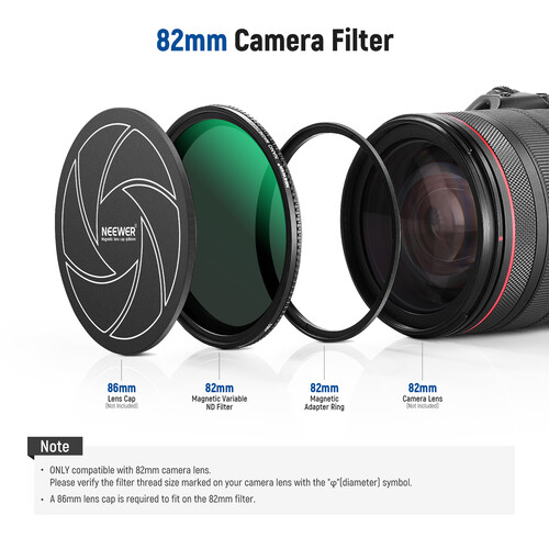 Neewer Magnetic Variable ND Filter (82mm, 1 to 5-Stop) - Image 2