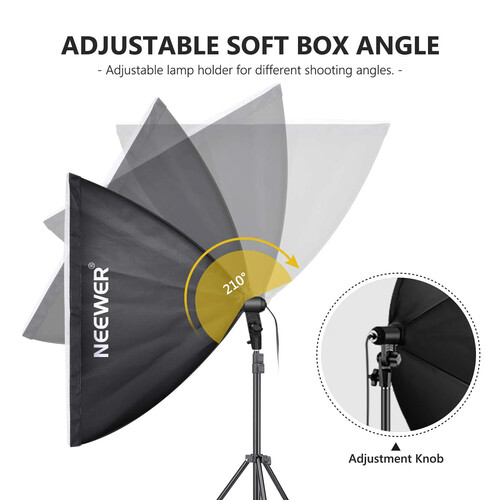 Neewer 700W Photography Softbox Lighting Kit - Image 8