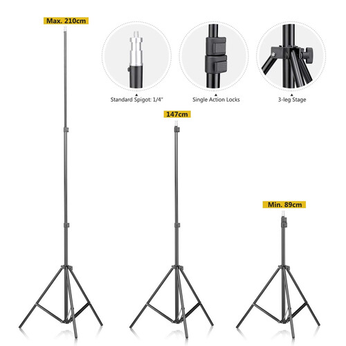 Neewer 700W Photography Softbox Lighting Kit - Image 6