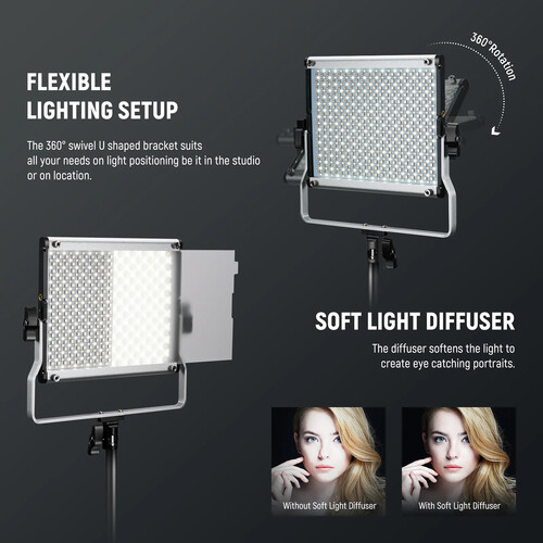 Neewer 660 PRO II RGB LED Light Panel (2-Light Kit) - Image 6