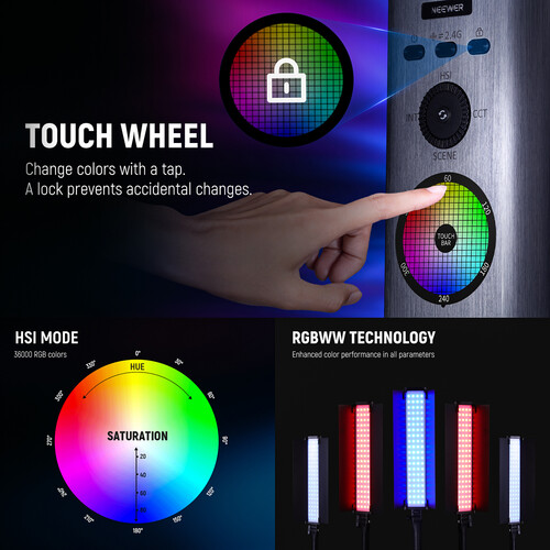Neewer BH30S Handheld RGB LED Video Light - Image 3