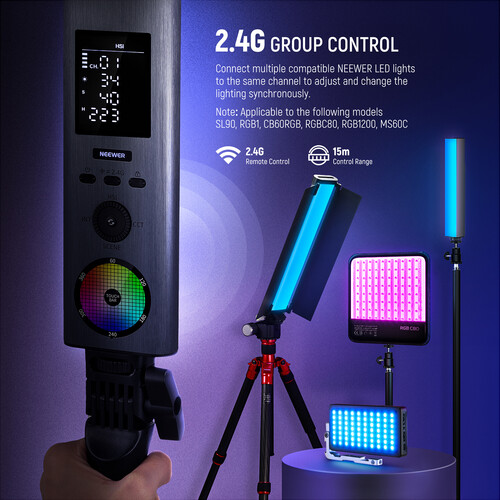 Neewer BH30S Handheld RGB LED Video Light - Image 5