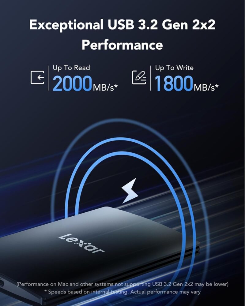Lexar SL500 External SSD 1TB, USB3.2 LSL500X001T-RNBNG - Image 5