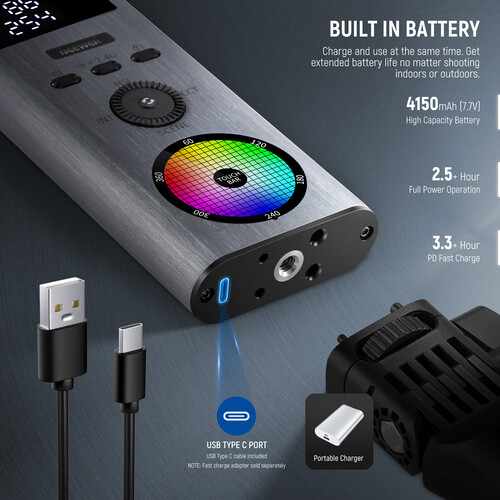 Neewer BH30S Handheld RGB LED Video Light - Image 6