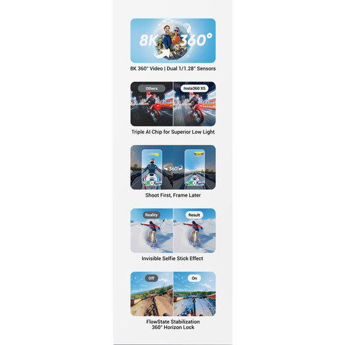 Insta360 X5 360 Action Camera Essentials Bundle - Image 5