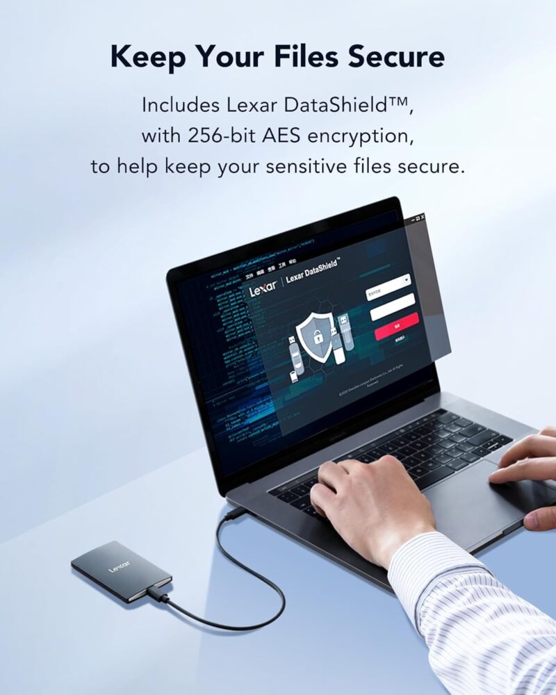 Lexar SL500 Portable SSD with Magnetic Set Up to 2000MB/s read & 1800MB/s write Capacity - 1TB - Image 3