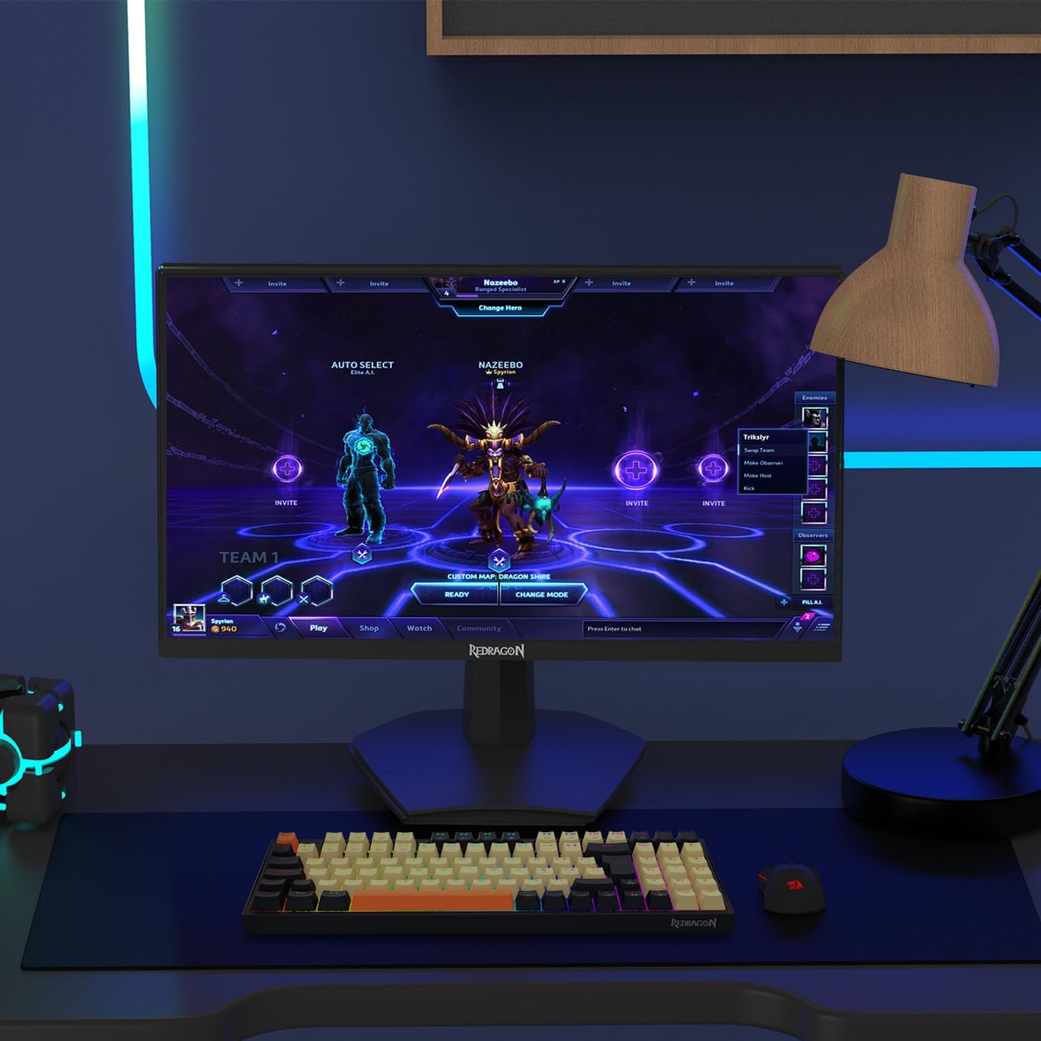 REDRAGON MIRROR GM24X5IPS 24'' FHD OPAL-L III GAMING LED MONITOR 200HZ - Image 5