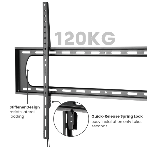 LP73-69F Heavy Duty Fixed Type TV Wall Mount Bracket for 60"-120" - Image 4