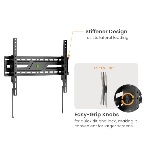 KL38-46T Tilt TV Wall Mount Bracket for 37-70'' TVs - Image 6