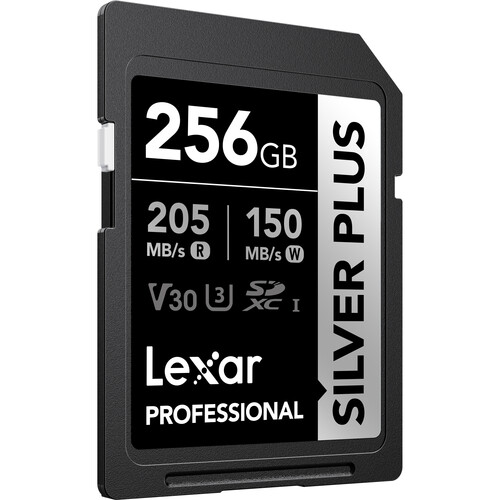 Lexar 256GB Professional SILVER PLUS UHS-I SDXC Memory Card-LSDSIPL256G-BNNNU - Image 2
