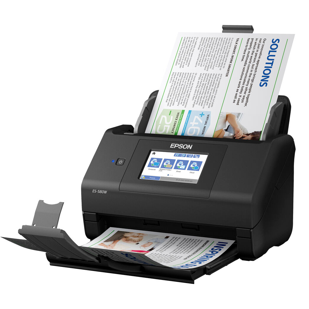 Epson Workforce ES-580W Wireless Color Duplex Desktop Document Scanner - Image 3