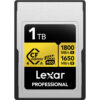 Lexar 1TB Professional GOLD CFexpress 4.0 Type A Memory Card