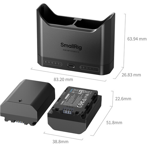 SmallRig 5483NP-FZ100 Camera Battery Charger Kit - Image 4