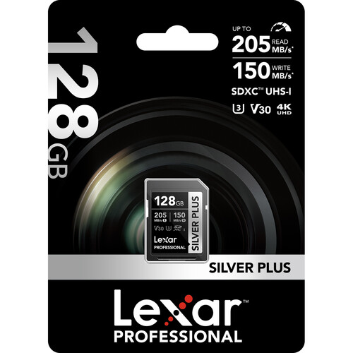 Lexar 128GB Professional SILVER PLUS UHS-I SDXC Memory Card - Image 3