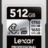 Lexar 512GB Professional CFexpress Type A Silver 4.0 Memory Card