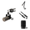 RODE PodMic 2-Person Podcasting Microphone Kit with Boom Arms, Pop Filters