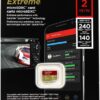 SanDisk Extreme microSDXC UHS-I Card 2TB Up to 240MB/s read speed and 140MB/s write speed
