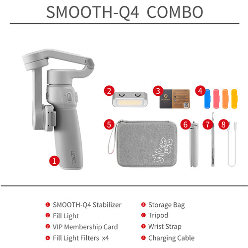 Zhiyun Smooth Q4 Combo 3-Axis Gimbal Stabilizer - Image 3