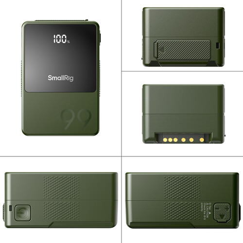 SmallRig 4930 VB99 Mini V-Mount Battery (99Wh, Green) - Image 2