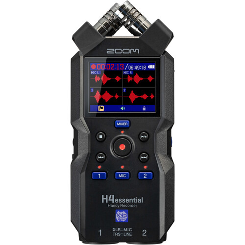 ZH4E Zoom H4essential 4-Track 32-Bit Float Portable Audio Recorder - Image 3