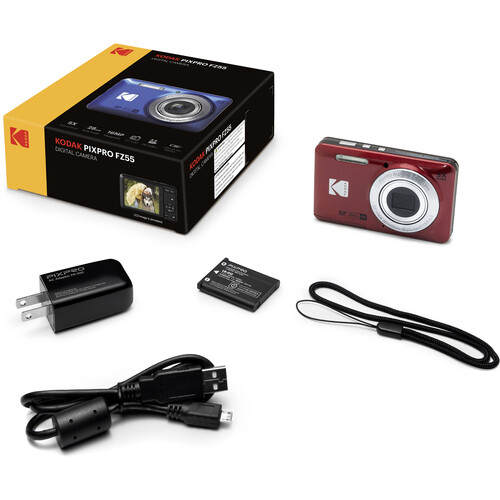 Kodak PIXPRO FZ55 Digital Camera (Red) - Image 2