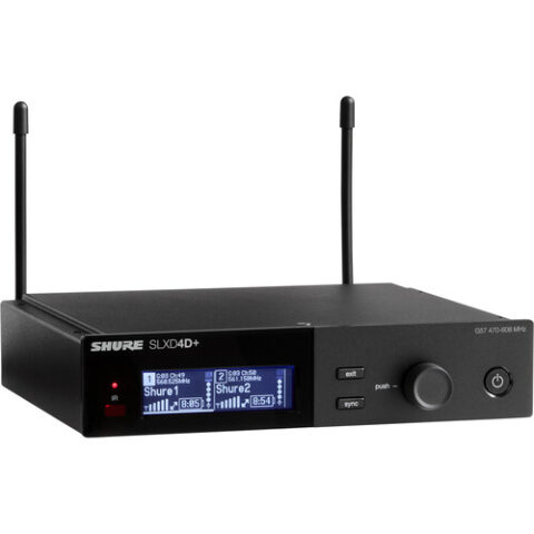 Shure SLXD4D+ Dual-Channel Digital Wireless Rackmount Receiver