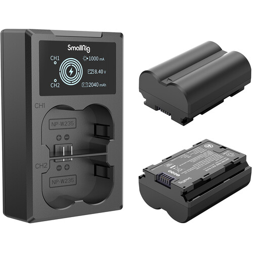 SmallRig NP-W235 Kit with 2 Batteries and 2-Bay USB Charger - Image 5