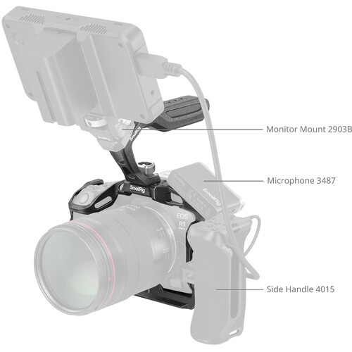 SmallRig HawkLock Quick Release Cage Kit for Canon EOS R5 Mark II - Image 3