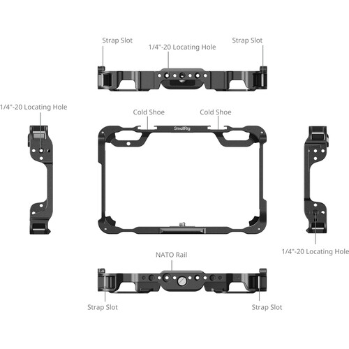 SmallRig Monitor Cage Kit for Atomos Shinobi II - Image 2