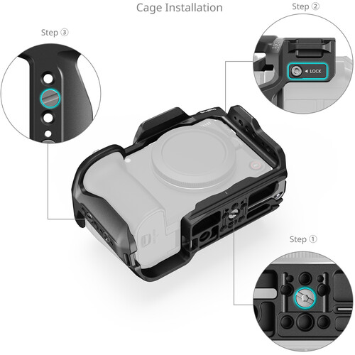 SmallRig HawkLock Quick Release Camera Cage for Canon EOS R6 V - Image 3