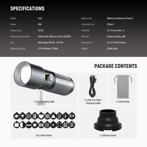 Neewer BASICS FL10 Portable LED Light - Image 3