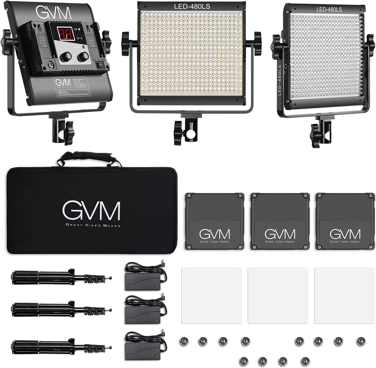 GVM LED-480LS-B3L CRI97/TLCI97 ED Lighting Kits with App Control - Image 3